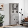 vidaXL Skř&iacute;ň highboard &scaron;ed&aacute; sonoma 69,5 x 34 x 180 cm kompozitn&iacute; dřevo