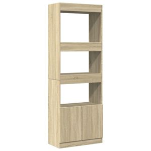vidaXL Skř&iacute;ň highboard dub sonoma 63 x 33 x 180 cm kompozitn&iacute; dřevo