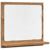 vidaXL Koupelnov&aacute; skř&iacute;ňka se zrcadlem dub artisan 40x11x37 cm kompozit