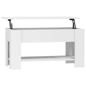 vidaXL Konferenčn&iacute; stolek b&iacute;l&yacute; 101 x 49 x 52 cm kompozitn&iacute; dřevo