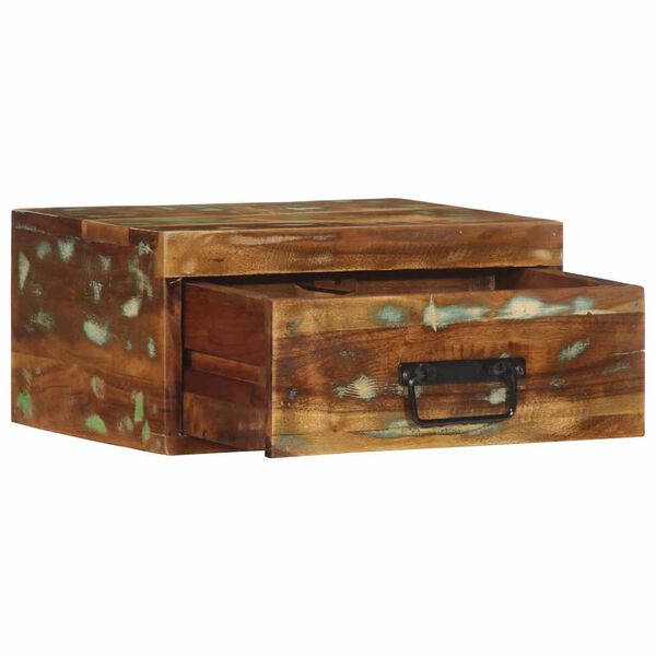 vidaXL Nástěnný noční stolek masivní recyklované dřevo