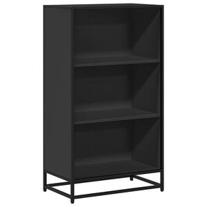 vidaXL Knihovna čern&aacute; 60x35x107,5 cm kompozitn&iacute; dřevo