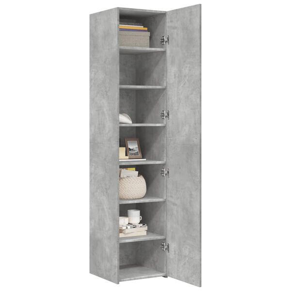 vidaXL Skříň highboard betonově šedá 40x42,5x185 cm kompozitní dřevo