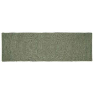 vidaXL Kusov&eacute; koberce Olivově zelen&aacute; 80 x 200 cm juta