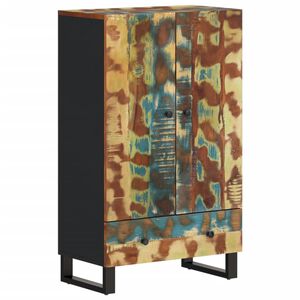 vidaXL Komoda se zásuvkou 60 x 33 x 100 cm recyklované dřevo a železo