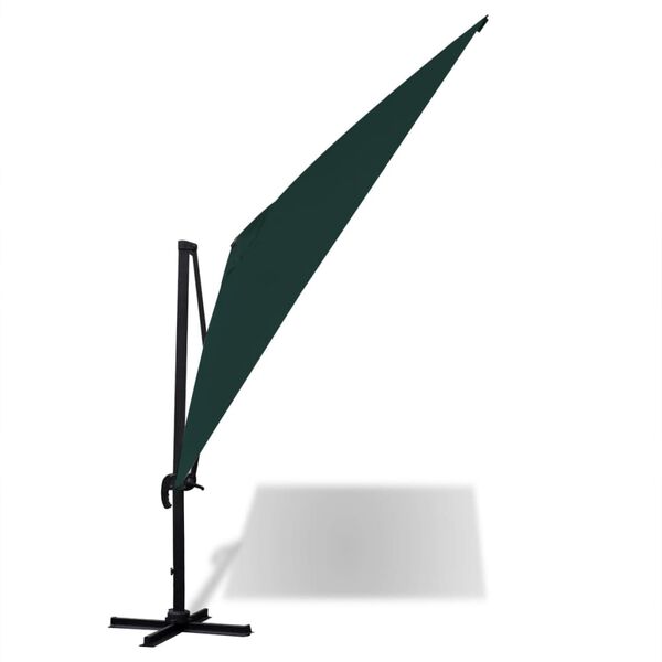 vidaXL Z&aacute;věsn&yacute; slunečn&iacute;k hlin&iacute;kov&yacute; zelen&yacute; 3x4 m