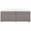 vidaXL Box spring postel s matrac&iacute; taupe 200x200 cm textil