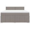 vidaXL Box spring postel s matrac&iacute; taupe 180x200 cm textil