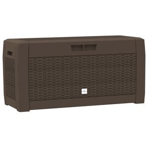 vidaXL Zahradn&iacute; &uacute;ložn&yacute; box hněd&yacute; 119 x 48 x 60 cm polypropylen