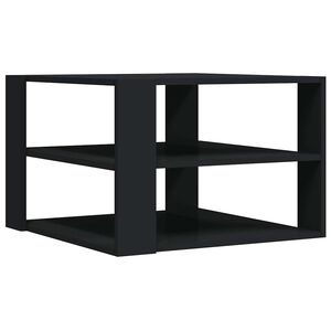 vidaXL Konferenčn&iacute; stolek čern&yacute; 58 x 58 x 40 cm kompozitn&iacute; dřevo