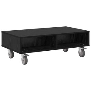 vidaXL Stolek s koly Čern&yacute; dub 90 x 50 x 30 cm Kompozitn&iacute; dřevo