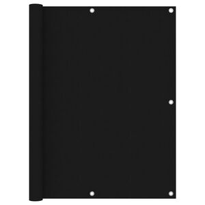 vidaXL Balk&oacute;nov&aacute; z&aacute;stěna čern&aacute; 120 x 600 cm oxfordsk&aacute; l&aacute;tka