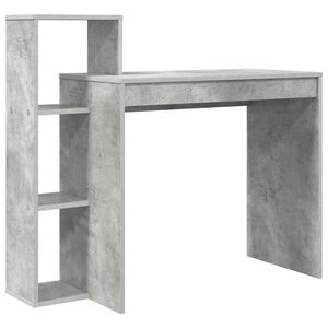 vidaXL Stůl Betonově &scaron;ed&aacute; Kompozitn&iacute; dřevo 100 x 40 x 90 cm