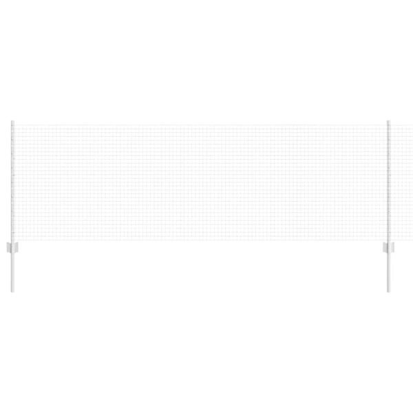 vidaXL Plot s sloupkem Stř&iacute;brn&aacute; 0,8 x 25 m Ocel