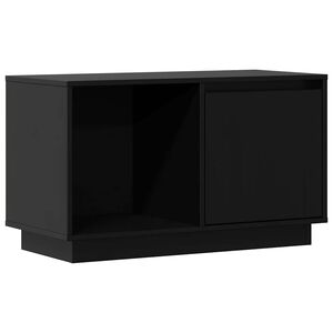 vidaXL TV skř&iacute;ňka čern&aacute; 74 x 35 x 44 cm masivn&iacute; borov&eacute; dřevo