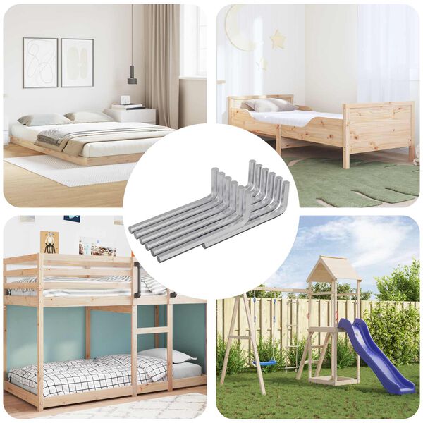 vidaXL &Scaron;estihrann&yacute; kl&iacute;č 1800 pcs Stř&iacute;brn&aacute; 32 x 86 mm Ocel