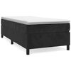 vidaXL Box spring postel s matrac&iacute; čern&aacute; 90x190 cm samet
