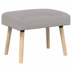 vidaXL lavice Jednobarevn&yacute; Světle &scaron;ed&aacute; 60 x 40 x 45 cm Boucl&eacute;