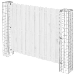 vidaXL Plotov&yacute; sloupek. 2 pcs Stř&iacute;brn&aacute; 20 x 20 x 190 cm kov