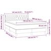 vidaXL Box spring postel s matrac&iacute; tmavě modr&aacute; 140x200 cm samet