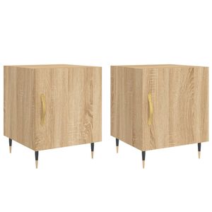 vidaXL Nočn&iacute; stolky 2 ks dub sonoma 40 x 40 x 50 cm kompozitn&iacute; dřevo