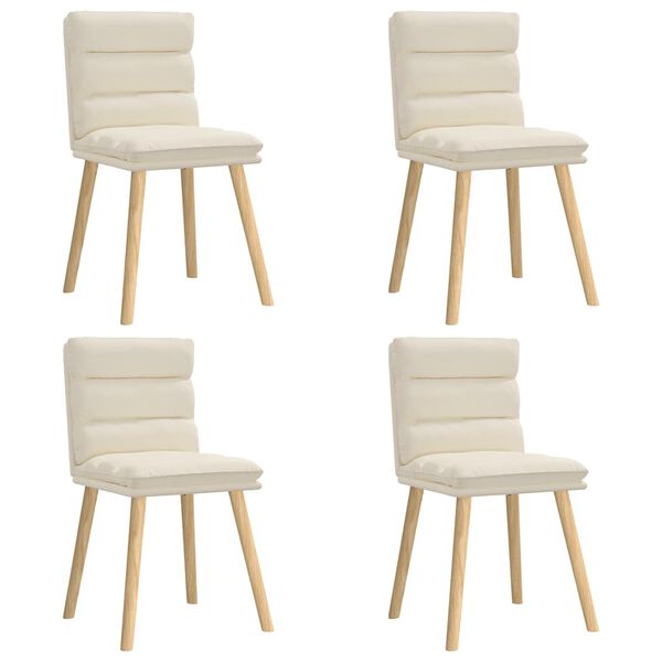 vidaXL Jídelní židle 4 ks len