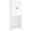 vidaXL Skř&iacute;ň highboard b&iacute;l&aacute; 69,5 x 34 x 180 cm kompozitn&iacute; dřevo