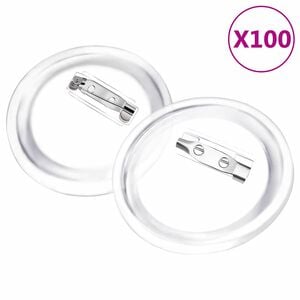 vidaXL Placky se &scaron;pendl&iacute;ky 100 setů akryl 58 mm