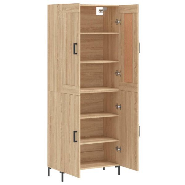vidaXL Skř&iacute;ň highboard dub sonoma 69,5 x 34 x 180 cm kompozitn&iacute; dřevo