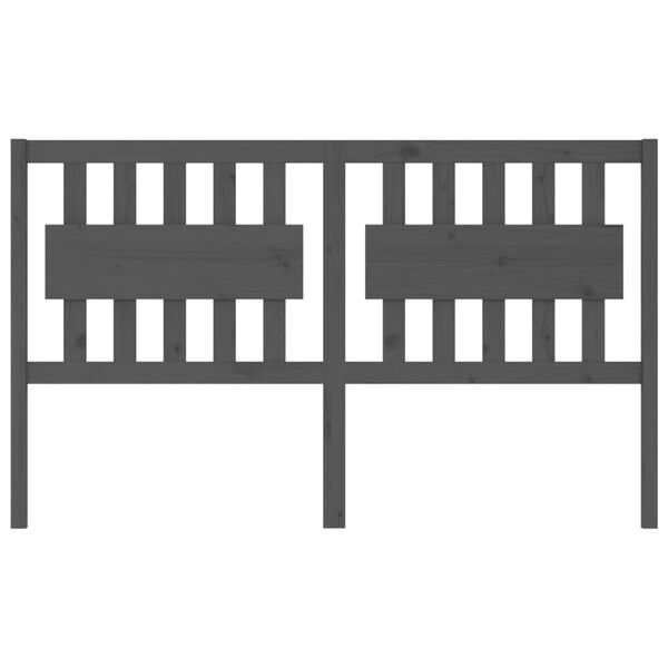 vidaXL Čelo postele šedé 165,5 x 4 x 100 cm masivní borovice