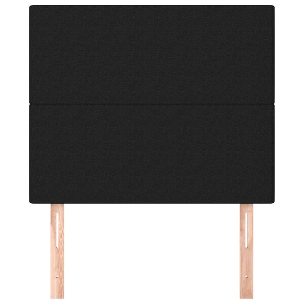 vidaXL Čelo postele čern&eacute; 100x5x118/128 cm l&aacute;tkov&eacute;