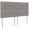 vidaXL Box spring postel s matrac&iacute; taupe 180x200 cm textil