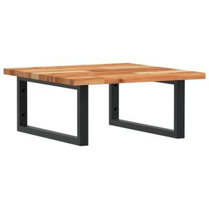 vidaXL Deska pod umyvadlo n&aacute;stěnn&aacute; ocel a masivn&iacute; ak&aacute;ciov&eacute; dřevo