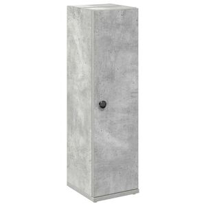 vidaXL Koupelnov&aacute; skř&iacute;ňka s drž&aacute;kem rol&iacute; betonově &scaron;ed&aacute; 20,5x22x72 cm