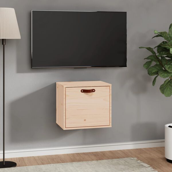 vidaXL N&aacute;stěnn&aacute; skř&iacute;ňka b&iacute;l&aacute; 40x30x35 cm masivn&iacute; borov&eacute; dřevo