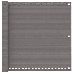 vidaXL Balkonov&aacute; clona Obd&eacute;ln&iacute;kov&yacute; 75 x 300 cm HDPE a hlin&iacute;k