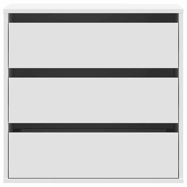 vidaXL Rohov&aacute; z&aacute;suvkov&aacute; komoda b&iacute;l&aacute; 60 x 41 x 58 cm kompozit