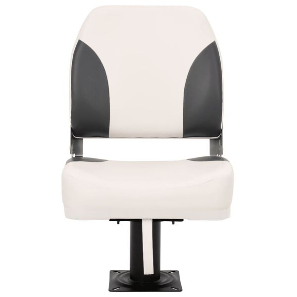 vidaXL Skl&aacute;dac&iacute; lodn&iacute; sedadlo 1 sada s n&iacute;zk&yacute;m opěradlem a upevňovac&iacute;m popruhem