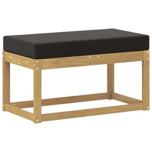 vidaXL Outdoorov&yacute; stoličkov&yacute; benč s pol&scaron;t&aacute;řem B&iacute;l&aacute; 80 x 43 x 45 cm