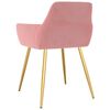 vidaXL J&iacute;deln&iacute; židle 2 ks růžov&eacute; samet