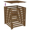vidaXL Kompostér medově hnědý 82,5x82,5x99,5 cm masivní borové dřevo
