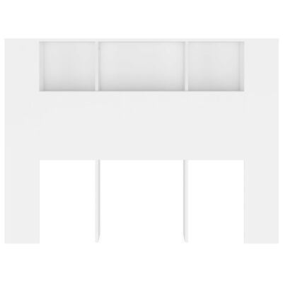 vidaXL Čelo postele s úložným prostorem bílé 140 x 18,5 x 104,5 cm