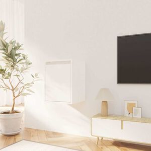 vidaXL N&aacute;stěnn&aacute; skř&iacute;ňka b&iacute;l&aacute; 30 x 30 x 40 cm masivn&iacute; borov&eacute; dřevo