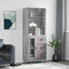 vidaXL Skř&iacute;ň highboard &scaron;ed&aacute; sonoma 69,5 x 34 x 180 cm kompozitn&iacute; dřevo