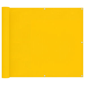 vidaXL Balkonov&aacute; clona 100 x 800 cm Oxford l&aacute;tka Obd&eacute;ln&iacute;kov&yacute; Žlut&aacute;