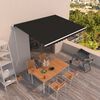 vidaXL Automatick&aacute; zatahovac&iacute; mark&yacute;za 450 x 350 cm antracitov&aacute;