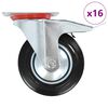 vidaXL 16 ks otočn&aacute; kolečka 160 mm