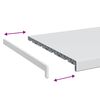 vidaXL Parapet okna B&iacute;l&aacute; 100 x 40 x 4,5 cm PVC