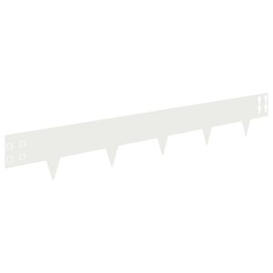 vidaXL Okraj tr&aacute;vn&iacute;ku 50 ks 100 x 15 cm Ocel B&iacute;l&aacute;