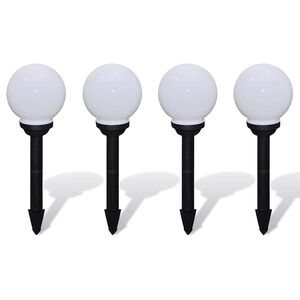 vidaXL Venkovn&iacute; osvětlen&iacute; př&iacute;jezdov&eacute; cesty 4 ks LED 15 cm se z&aacute;pichem